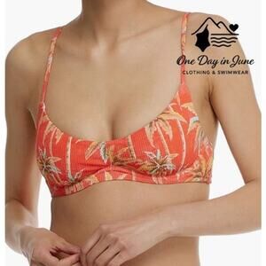 Body Glove Tropical Ribbed Underwire Bikini Top Size M